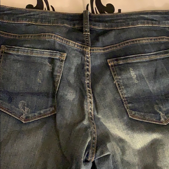 Medium faded tan wash distressed skinny jeans - Picture 4 of 4